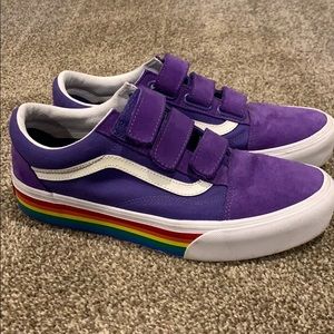 Platform rainbow vans !